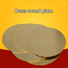 H62 Solid Brass Discs Blanks Metal Round Sheets Dia 50mm-200mm Thick 0.8mm～3mm