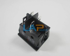 2 Pcs/Lot New KCD4-201N-B 30A 250V 2 Position 4pins Rocker Switch With Lamp