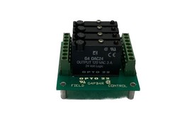 USED OPTO 22 4 Channel Field Control Board G4PB4R w/ 4 G4 0AC24 Relays
