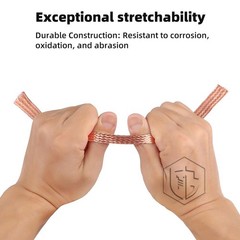 Pure Copper Braid Cable Flat Width 2mm-28mm Bare Copper Braid Wire Ground Lead