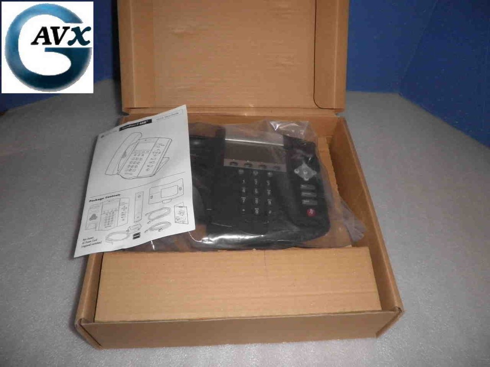 Polycom SoundPoint IP 450, +90d Wrnty, Handset, Stand & Cables: 2200-12450-025