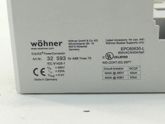 Wohner 32593 Busbar Adapter 690V 580A 3P – NEW Surplus!