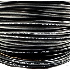 Eassan 12AWG Silicone Rubber Double Insulation Copper Wire RED+BLACK E205197 6FT