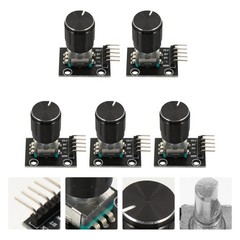 5 Pcs Rotary Encoder Module with Potentiometer Rotary Knob Electric Parts