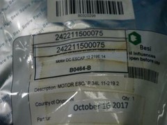 Escap 12-219E-14 12219E14 Motor DC NEW NNB