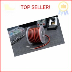 EvZ 16 AWG Silicone Wire, 33ft Ultra Flexible 2-Pin Parallel Zip Cord, 252 Stran