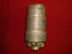 FEMALE CORD CAP 600 VOLT TWIST LOCK 480 VOLT 3 WIRE HEAVY DUTY 50 AMP USED STEEL