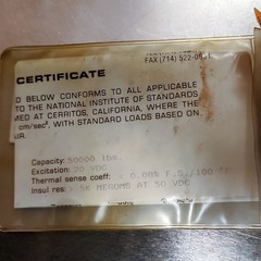 Revere 392B-D1-50K-30P5 Load Cell 50K Lb 1.75mV/V 20VDC New Made in USA