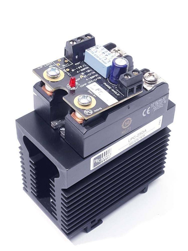 HBControls LPC-25DA 20 Amp, 24-280Vac Phase-Angle Solid State Power Controller