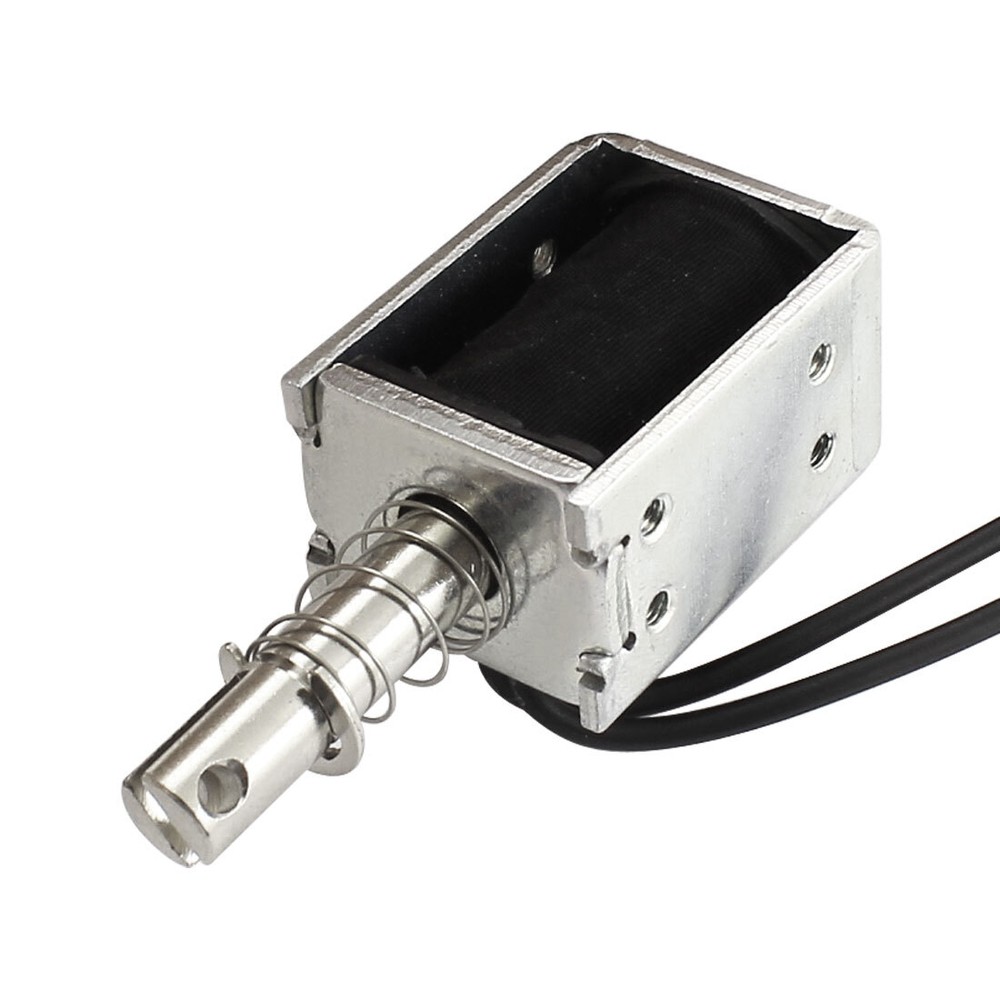 AC 220V 6mm 100g Open Wired Solenoid Traction Electromagnet Actuator