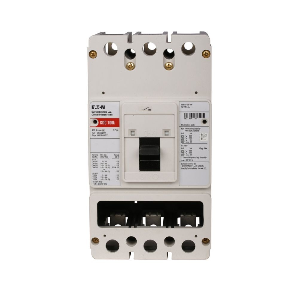 NIB – Eaton – KDC3400F – Eaton Series C Molded Case Circuit Breaker Frame