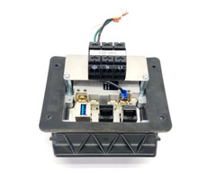 Mencom GF-2RJ45-USB-BFAF-32 Panel Interface Connector, GFCI Duplex, RJ45, USB