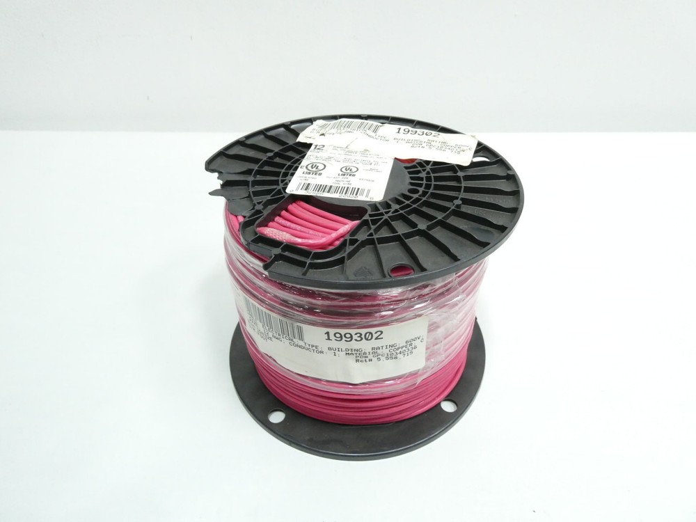 Southwire E51583F Red Machine Tool Wire 12awg 500ft 600v-ac