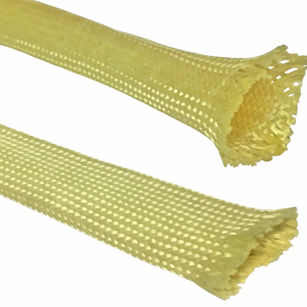 Aramid (KV) Braided Sleeving – Size & Length Options – Electriduct