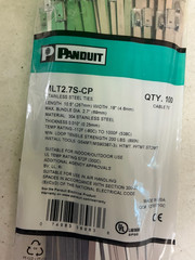 *FREE SHIPPING* Panduit,MLT2.7S-CP, Stainless Steel Cable Ties-100Pack