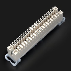 krone Article Voice Line Silver-plated Copper 10 Pairs Telephone Terminal Block