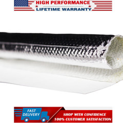 3/8″(10mm) ID Self-wrap Heat Shield Sleeve Thermal for Hoses Cables Automotive