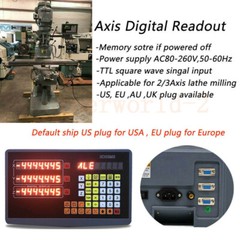 2/3 Axis High Precision Digital Readout 1μm TTL Linear Scale Encoder Grinder Kit