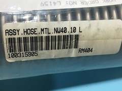 MKS 100315905 Hose, Metal, NW40, 10″ LTHK WA, Bellows, 153341