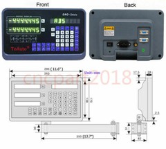 1/5um Linear Scale Sensor 2/3/4 Axis Digital Readout DRO Display for Mill Lathe