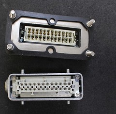 Harting 1pc 24 Pin Connector Complete HS12 24 Pin 16A Male+Female