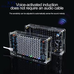 LED Music Spectrum Kit Voice Control Dynamic Dot Matrix Spectrum Screen DIY 5V