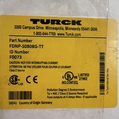 Turck TBEN-LG-8DIP-8DOP Digital PLC I/O Module FDNP-S0808G-TT