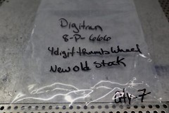 Digitran 8-P-666 Thumbwheel Switch 4-Wheel #1-9/A-F New Old Stock See All Pics