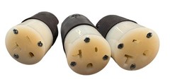 L21-30P to 3x 5-20R Splitter Power Cord 20A, 120V, 12/3 SJO Jacket BLK/WHT