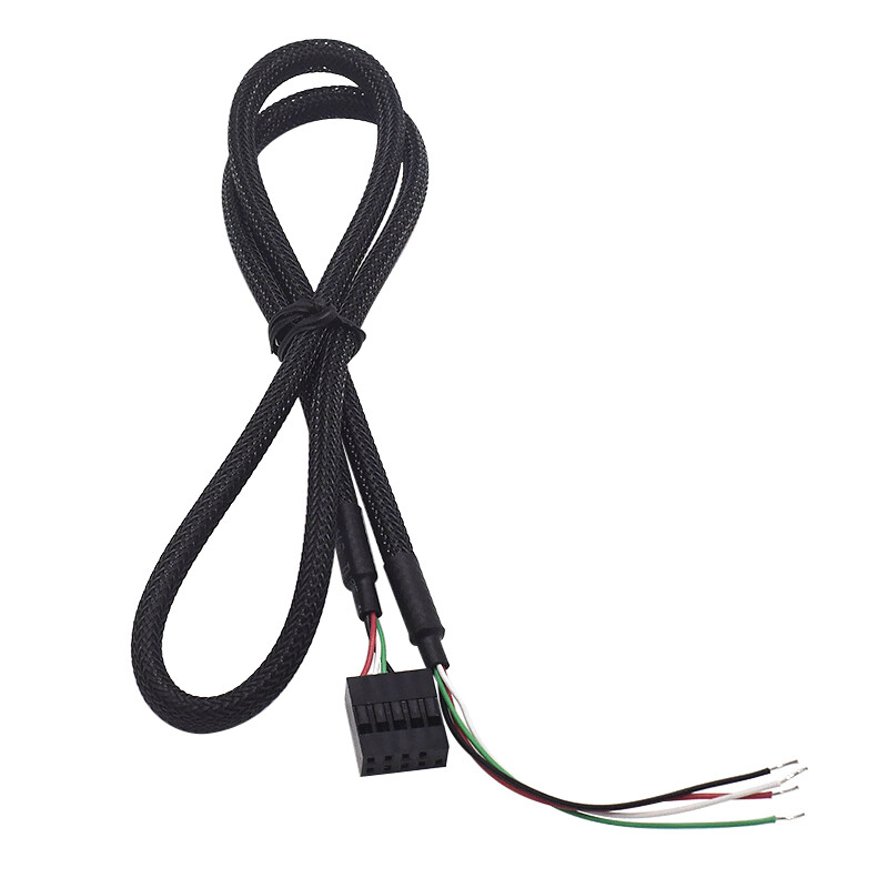 Corsair DuPont USB Computer Cable Wire 9-Pin Plug (12mm*5) 4 line Black 65CM