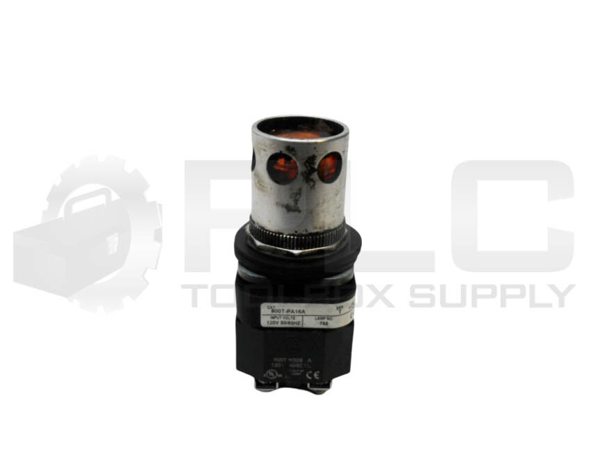 ALLEN BRADLEY 800T-PA16A /T PUSH BUTTON W/ GUARD W/ 800T-N326 /A W/ 800T-XA /D
