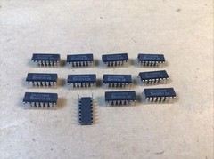 12 Pieces -74LS109AN MOT Dual J-K Positive-Edge-Triggered Flip-Flop 16-Pin Dip