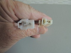 5 Sets 2 Pins Male Female Power Connectors ~ 6.3mm Spade type Molex Like