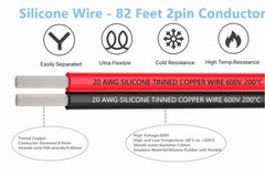 30ft Silicone Parallel Wire: Corrosion-Resistant 20GA for Electronic Use