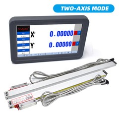 TOAUTO 2pc Linear Scales+ Digital Readout Touch Screen 2 Axis DRO full Kit