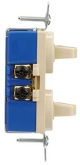 Arrow Hart 271V-BOX, 120 VAC, 15A Toggle, Ivory, Duplex Combination Switch, 1 pc