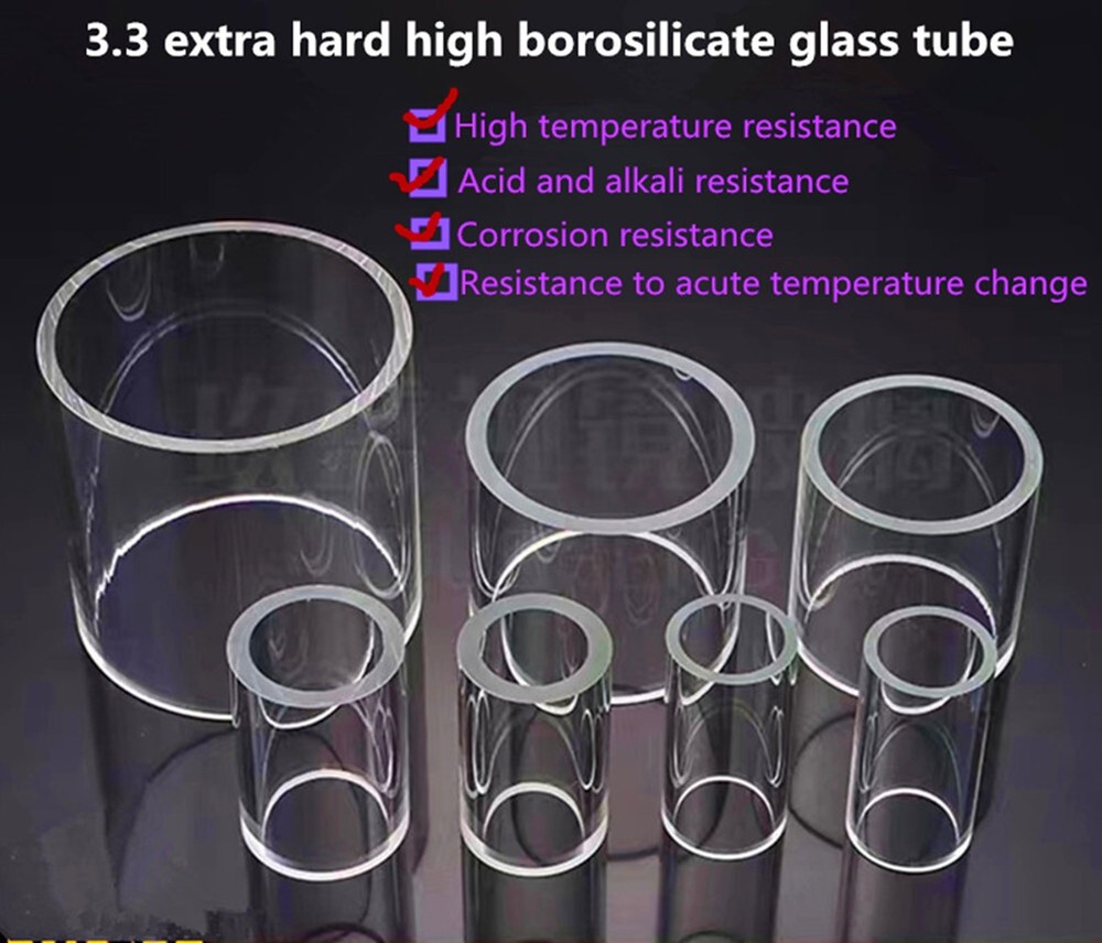 High Borosilicate Glass Tube Sight Glass Glass Viewing Cup for Chemical Pipeline