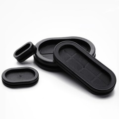 Oval Rubber Grommet Firewall Hole Electrical Wiring Gasket Cable Closed Blind