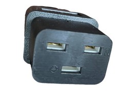 (2) Power Cord C20 / C19 – Black 9ft, 20A/250V 12 AWG – Powerfig E250704