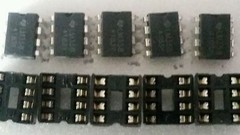 5 PCS Ti LM358 OP AMP, DIP-8 & dip sockets..US seller..