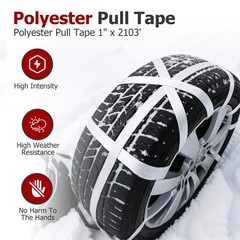 Findmall 1″ x 2103′ 6000 lbf Tensile Capacity Polyester Pulling Tape Mule Tape