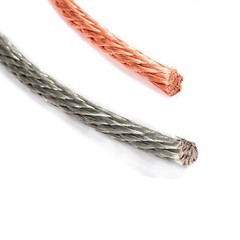 Copper/Tin Plated Round Twisted Wire Fabric Braided Cable Flex 2.5mm²-120mm²