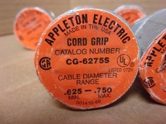 Appleton Electric Cord Grip CG-62753 , lot of 6