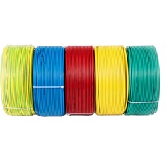 Pure Copper Single Core Hard Wire BV 1.0mm²~10mm² PVC Insulated Wire 5 Colors