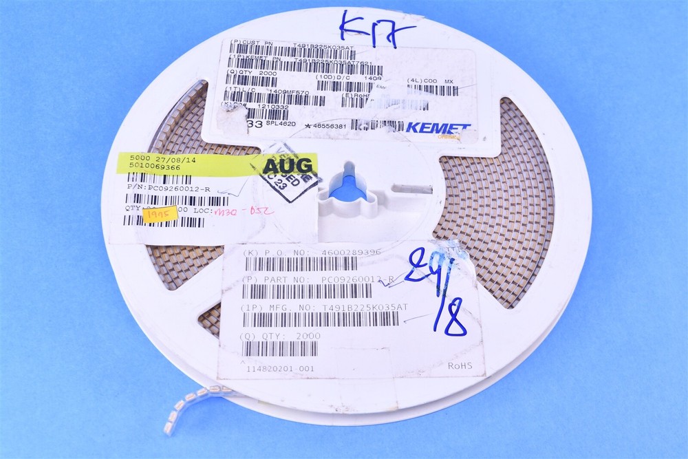 1990 Kemet 2.2 µF Molded Tantalum Capacitors 35V T491B225K035AT