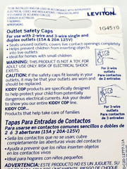 Lot of 14 Packs Leviton 12777 Pack of 12 Clear Receptacle Outlet Safety Caps