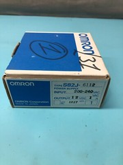 Omron S82J-6112 Power Supply, 200-240VAC, 12VDC, 1A, 153320
