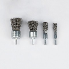 15/25/30mm Rotary 6mm Shank Stainless Steel Wire End Cup Brush Wheel for Drill