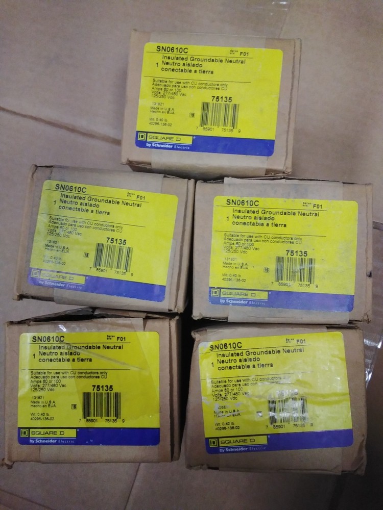 SN0610C – Square D – Insul. Groundable Neutral Assembly-NEW-Each Sold Separately
