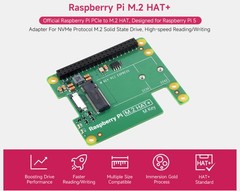 Official Pi PCIe to M.2 HAT for Raspberry 5, + HAT+ Board Only